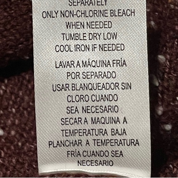 Original Weatherproof Vintage Maroon & Gray Fairisle Sweater - Sz XS - Picture 10 of 12